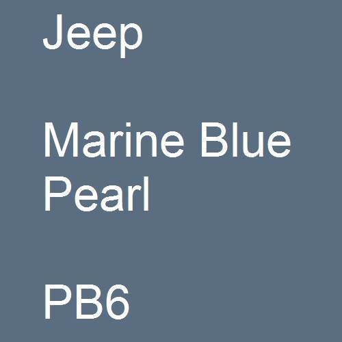 Jeep, Marine Blue Pearl, PB6.